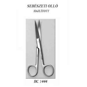 Sebészeti olló H-H hajlított