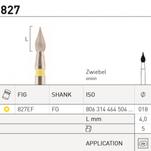 827 (464) gyémántfúró